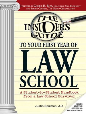 cover image of Insider's Guide to Your First Year of Law School